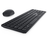 Dell Clavier et souris professionnels sans fil - KM5221W, set de bureau Noir, Layout l’UE (QWERTY), 1600 dpi