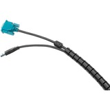 Digitus Tube de câble spiralé flexible avec aide à la rétraction, Guide-câble Noir, 5 m