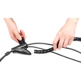 Digitus Tube de câble spiralé flexible avec aide à la rétraction, Guide-câble Noir, 5 m