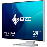 EIZO EV2495-WT 24.1" Moniteur Blanc, 1x DisplayPort, 1x HDMI, 2x USB-C, 3x USB-A, 1x RJ-45