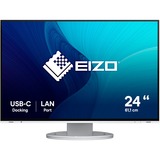 EIZO EV2495-WT 24.1" Moniteur  Blanc, HDMI, DisplayPort, 3x USB-A 3.2 (5 Gbit/s), USB-B, 2x USB-C 3.2 (5 Gbit/s), RJ-45