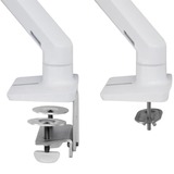 Ergotron Bras moniteur HX pour fixation bureau avec HD Pivot, Support de moniteur Blanc