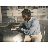 Jabra Evolve3 75 casque on-ear Noir, Microsoft Teams (MS), Link390 USB-A
