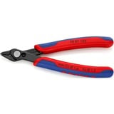 KNIPEX Super Knips électroniques 78 81 125, Pinces électroniques Rouge/Bleu