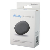 Shelly Button Add-on, Interrupteur Noir, Relais/dimmer requis, câblé