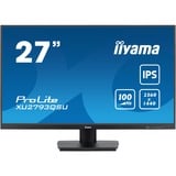 iiyama ProLite XU2793QSU-B6 27" Moniteur  Noir, 100Hz, HDMI, DisplayPort, USB, Audio, AMD FreeSync