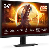 AOC 24G4HRE 23.8" Moniteur gaming Noir/rouge, 1x DisplayPort, 2x HDMI, 200 Hz