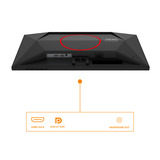 AOC 24G4HRE 23.8" Moniteur gaming  Noir/Rouge, 200 Hz, HDMI, DisplayPort, Audio