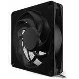 Alphacool Apex Stealth Metal Power, Ventilateur de boîtier Noir, Connecteur PWM à 4 broches pour le ventilateur