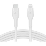 Belkin Câble BOOSTCHARGE Flex USB-A avec connecteur Lightning Blanc, 1 mètre