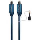 Clicktronic Câble optique Toslink + adaptateur 3,5 mm 5 mètres