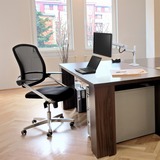 Ergotron Bras de moniteur LX Desk avec pied haut, Support de moniteur Blanc