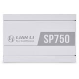 Lian Li SP750, 750 Watt alimentation  Blanc, Gestion complète des câbles, 3x PCIe