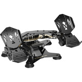 MOZA Pédales de gouvernail MRP Noir/Argent, Tout métal, RJ11/USB, capteurs haute résolution