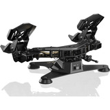 MOZA Pédales de gouvernail MRP Noir/Argent, Tout métal, RJ11/USB, capteurs haute résolution