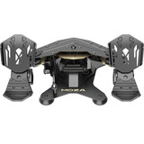 MOZA Pédales de gouvernail MRP Noir/Argent, Tout métal, RJ11/USB, capteurs haute résolution