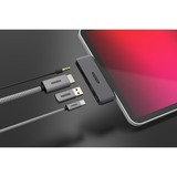 Sitecom 4 en 1 iPad Multiport hub, Hub USB Gris