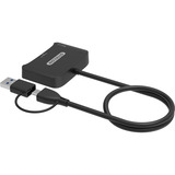 Sitecom eID USB-C en USB-A, Lecteur de carte Noir