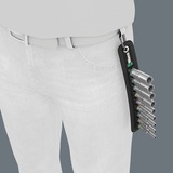 Wera Ceinture A Profondeur 1 Jeu de douilles 1/4, Clés mixtes à cliquet Noir, 9 pièces