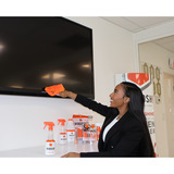 Whoosh! Screen Shine Pro nettoyant, Détergent Blanc/Orange, 500 ml, chiffon microfibre antimicrobien, Vente au détail