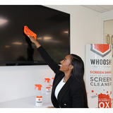 Whoosh! Screen Shine Pro nettoyant, Détergent Blanc/Orange, 500 ml, chiffon microfibre antimicrobien, Vente au détail