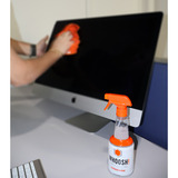 Whoosh! Screen Shine Pro nettoyant, Détergent Blanc/Orange, 500 ml, chiffon microfibre antimicrobien, Vente au détail