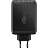 goobay 100W GaN USB-C PD Multiport Quick Charger Noir, 3x USB-C, 1x USB-A