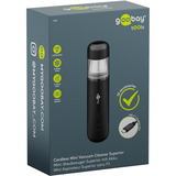 goobay Cordless Mini Vacuum Cleaner Superior, Aspirateur à main Noir