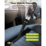 goobay Cordless Mini Vacuum Cleaner Superior, Aspirateur à main Noir