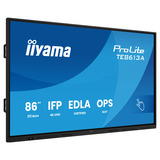 iiyama Prolite TE8613A-B2AG, Affichage public Noir, HDMI, DisplayPort, Audio, LAN, USB, WiFi-6E, Bluetooth 5.0, Android, Touch