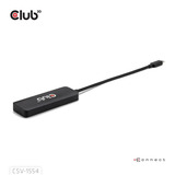 Club 3D USB-C vers Triple HDMI MST Hub 4K60Hz, Adaptateur Noir, 3x HDMI, 4K60Hz, DP 2.1 AltMode