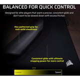 Corsair MM PRO Control Medium Esports, Tapis de souris gaming Noir, Format M, 320 x 300 mm, tissu