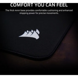 Corsair MM PRO Control Medium Esports, Tapis de souris gaming Noir, Format M, 320 x 300 mm, tissu
