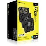 Corsair iCUE LINK RX120 Starter kit ventilateurs de boîtier Noir, 3 pièces, 120 x 120 x 25 mm, PWM