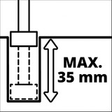 Einhell TP-RO 18 Li BL - Solo, 4350411, Fraiseuse Rouge