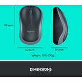 Logitech MK270 Combo, set de bureau Noir, Layout UE (QWERTY), Rubberdome