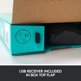 Logitech Wireless Combo MK270 set de bureau Noir, Layout EU (QWERTY), Rubberdome