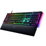 Razer BlackWidow V4 RGB clavier gaming mécanique Noir, Layout FR (AZERTY), Razer certified Mechanical Green Switches, 100%