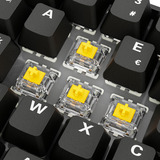 Sharkoon SKILLER SGK50 S4 Gen2 PBT RGB clavier gaming mécanique Noir, Layout BE (AZERTY), Gateron G Pro 3.0 Yellow, 60%, Hot-swappable