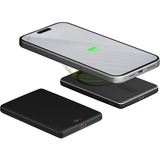 goobay Powerbank magnétique sans fil de 5 000 mAh Noir, 1x USB-C + Chargement sans fil, Power Delivery