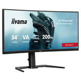 iiyama G-Master Red Eagle GCB3484WQSU-B2 34" Moniteur UltraWide gaming incurvé Noir, 1x DisplayPort, 2x HDMI, 2x USB-C, 2x USB-A
