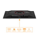 AOC Q27G4ZD QD-OLED 27" Moniteur gaming Noir/rouge, 1x DisplayPort, 2x HDMI, 4x USB-A, 240 Hz