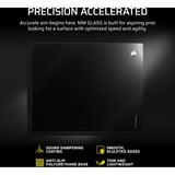 Corsair MM Glass Large Precision, Tapis de souris gaming Noir, Format L, 500 x 400 mm, verre
