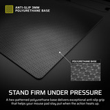 Corsair MM Glass Large Precision, Tapis de souris gaming Noir, Format L, 500 x 400 mm, verre