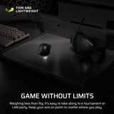 Corsair MM Glass Large Precision, Tapis de souris gaming Noir, Format L, 500 x 400 mm, verre