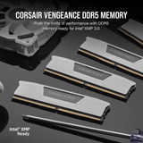 Corsair Vengeance 32 Go DDR5-6000 (2x 16 Go) mémoire vive Blanc, CMK32GX5M2D6000Z38W, XMP, EXPO