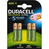 Duracell Piles rechargeables Ultra AAA, lot de 4 pièces, Batterie 