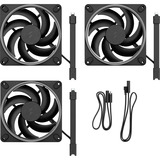 Fractal Design Momentum 14 RGB 3-pack Black, Ventilateur de boîtier Noir, Connecteur PWM à 4 broches, ARGB Gen 2 (20 LED)