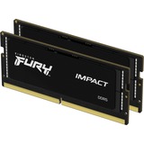 Kingston FURY Impact 32 Go DDR5-5600 (2x 16 Go) mémoire PC portable Noir, KF556S40IBK2-32, SO-DIMM