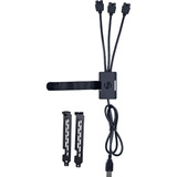 Lian Li Hub USB 2.0 interne 1 vers 3, Câble en Y Noir